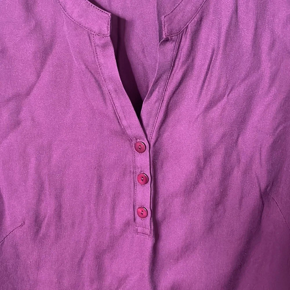 Soft Surroundings In the Study Mulberry Asymmetrical Tunic - Picture 4 of 7